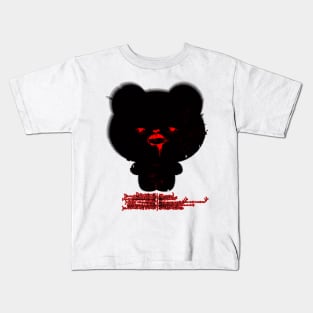 HALLOWEEN Creepy cute bear with blood Kids T-Shirt